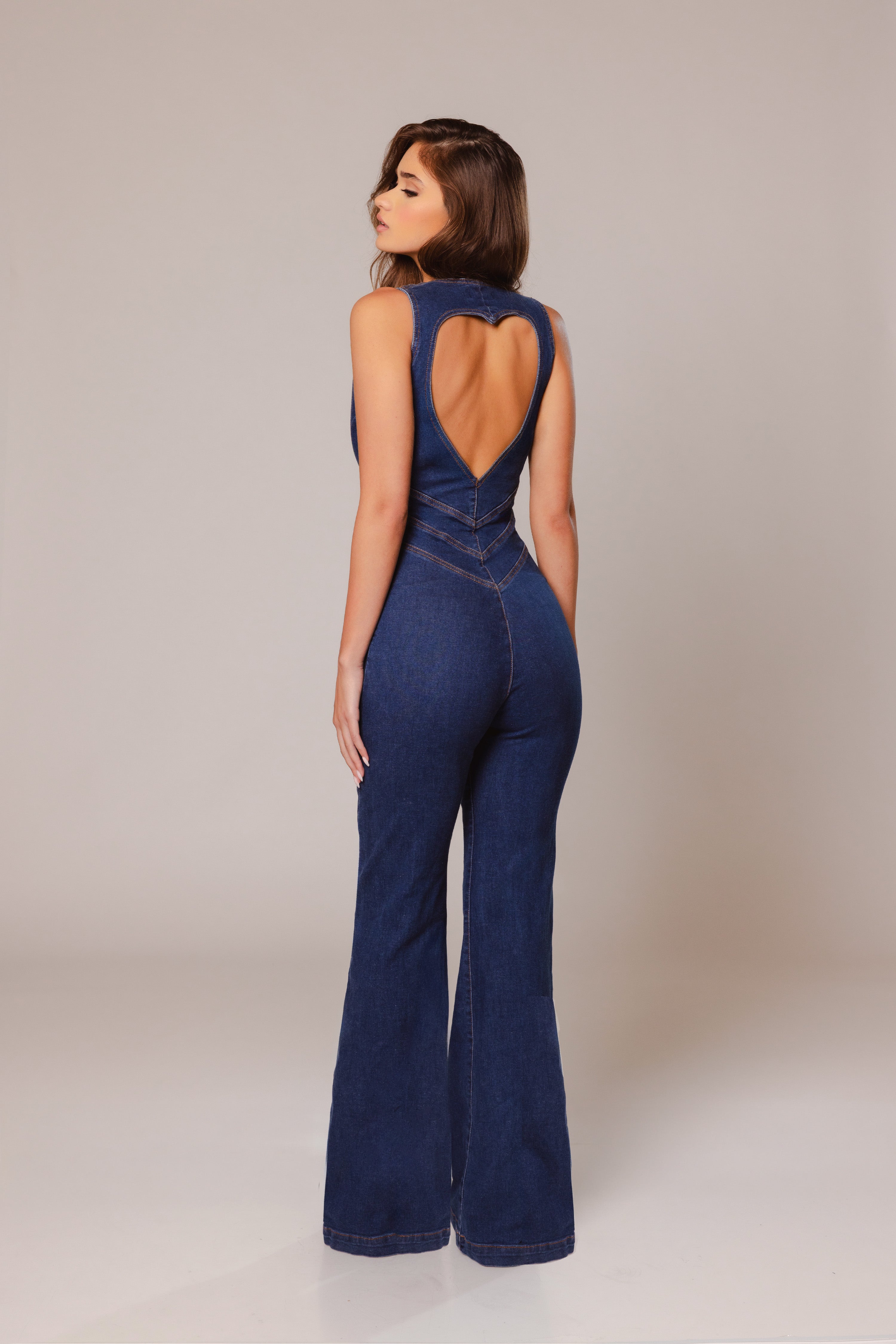 Aria Denim Jumpsuit