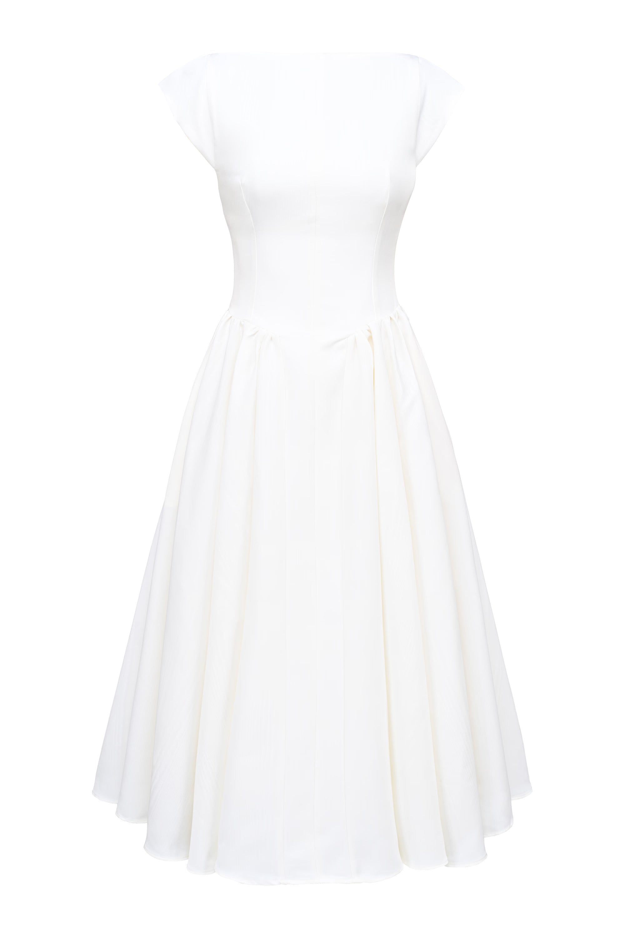 Cassiane Robe Mi-Longue - Ivoire