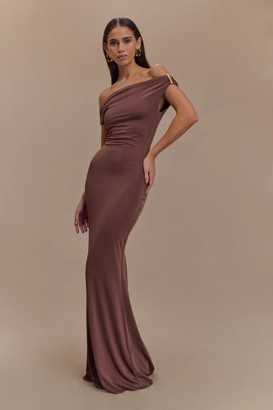 Kinsley Slinky Maxi Dress With Hardware