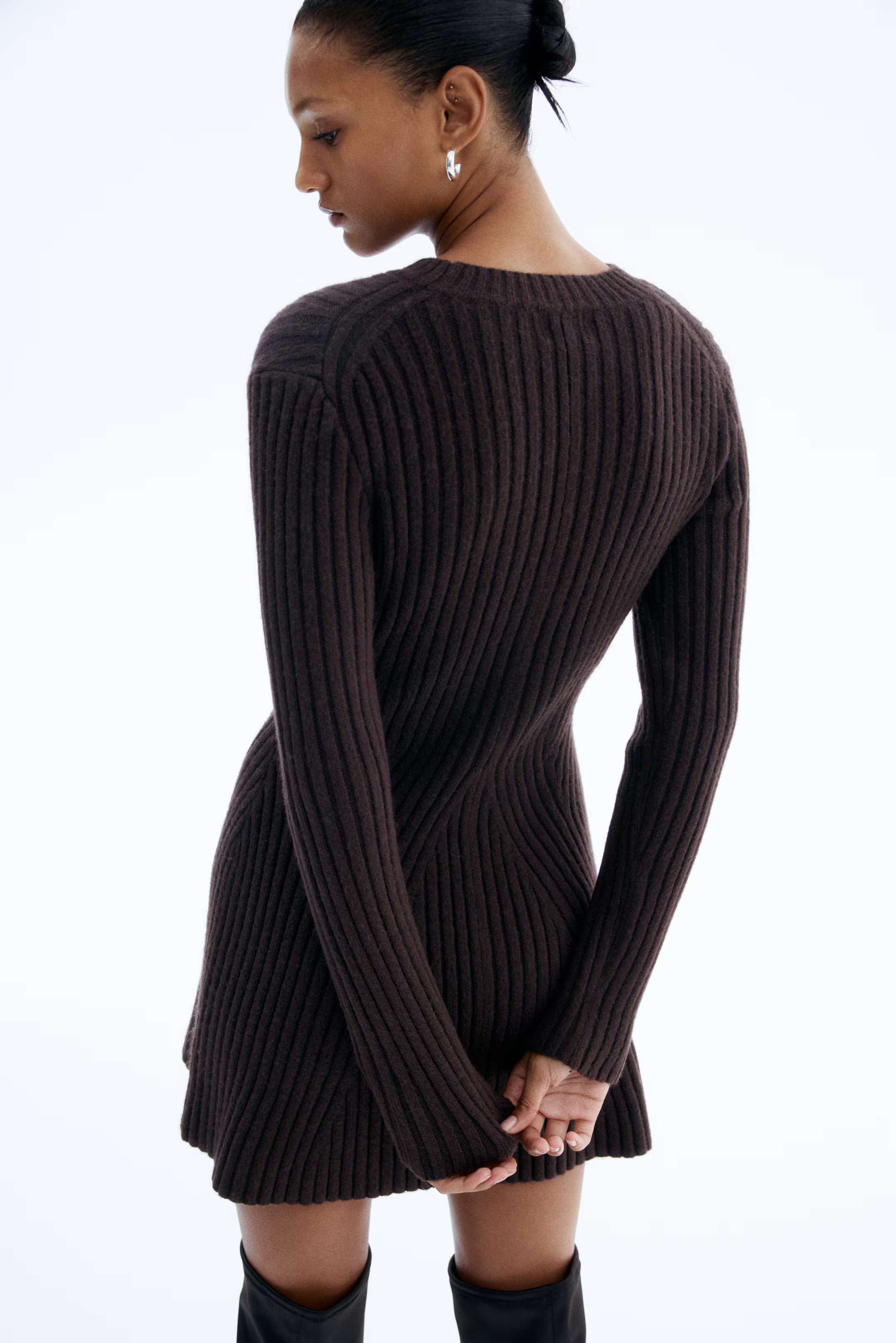 Rib knit Dress
