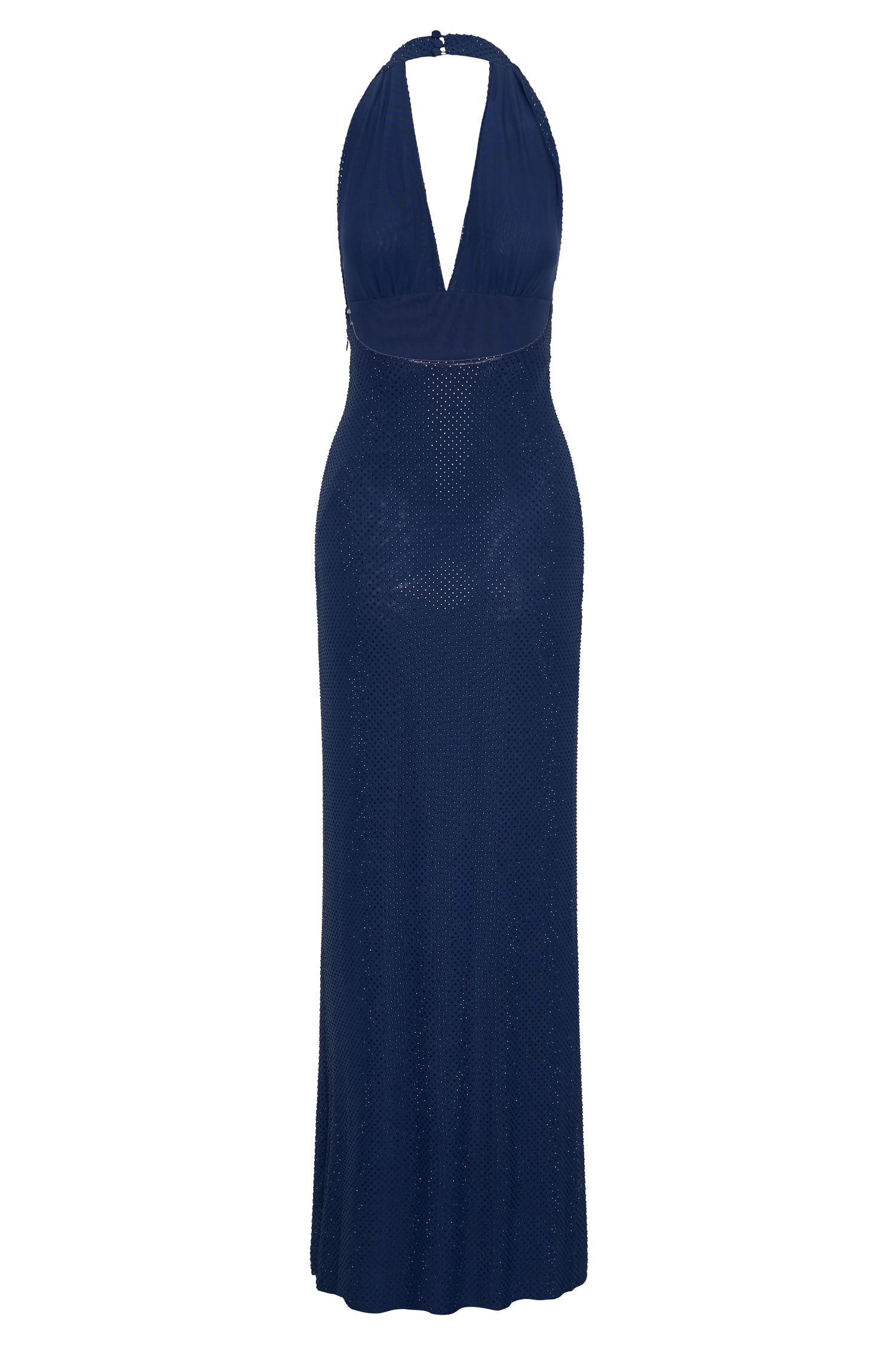 Harriet Halter Neck Diamante Maxi Dress