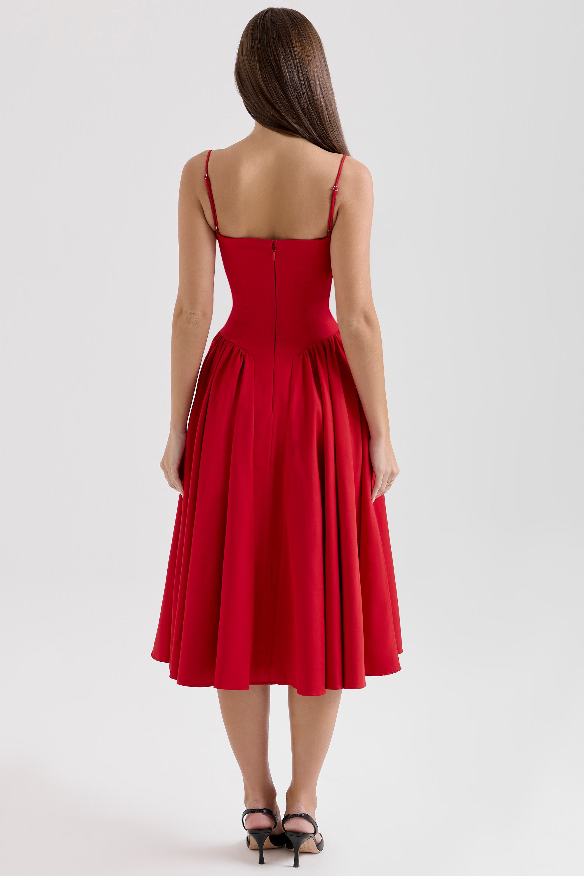 Arianna Corset Summer Midi Dress