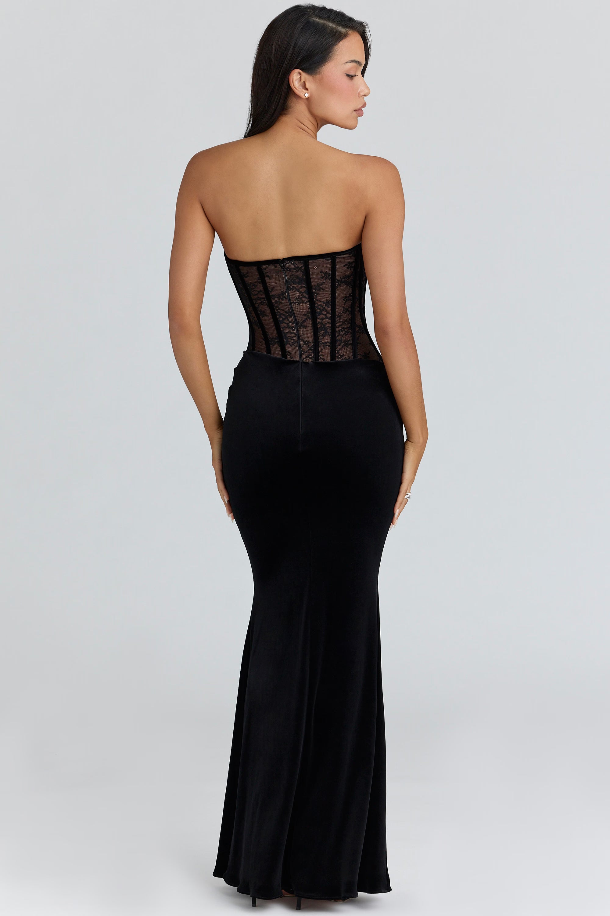 Noir Lace Maxi Set