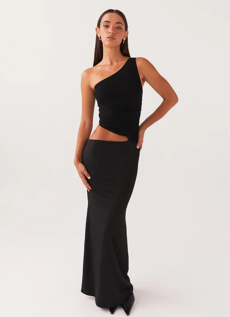 Seranella One Shoulder Maxi Dress