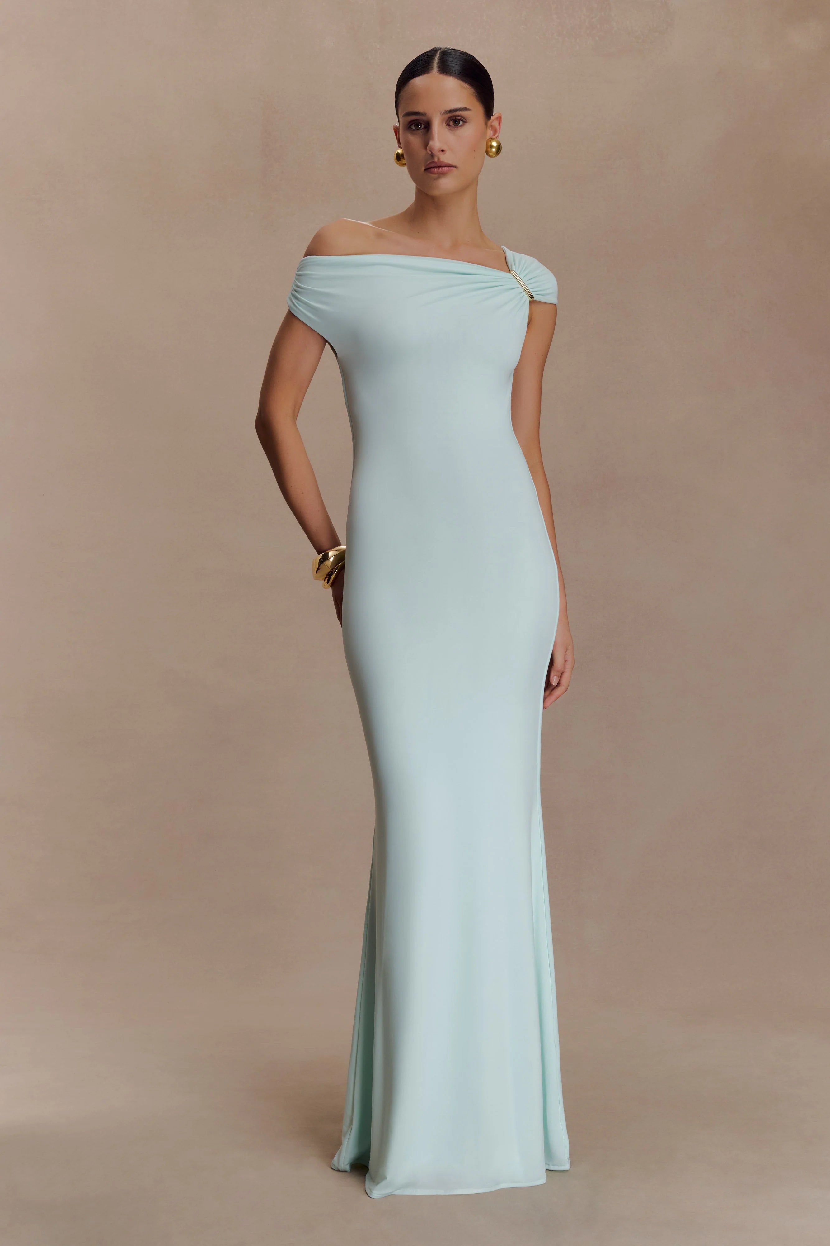 Kinsley Slinky Maxi Dress With Hardware