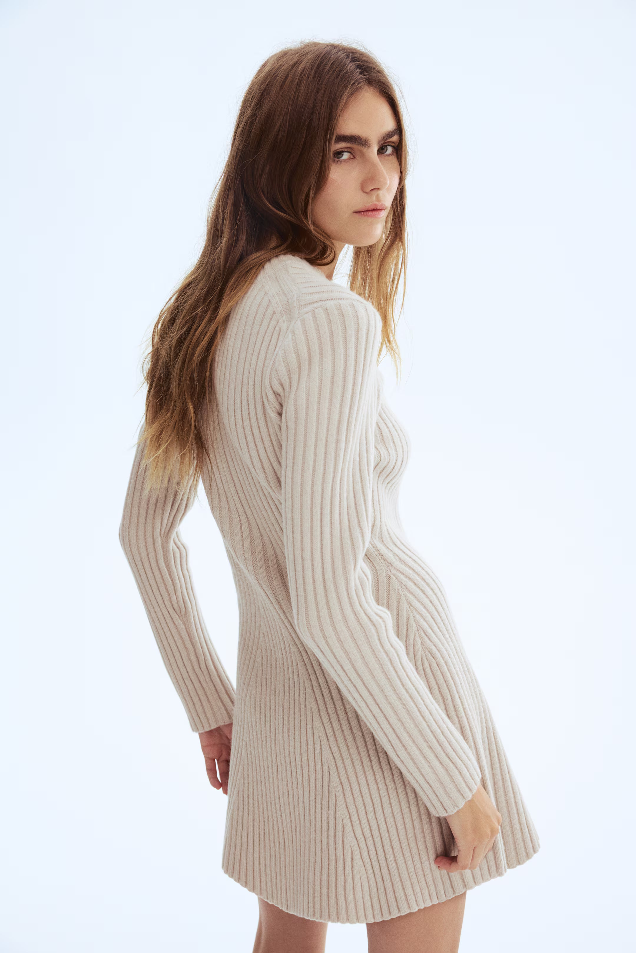 Rib knit Dress