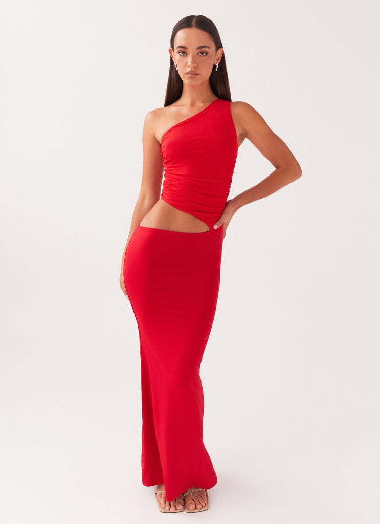 Seranella One Shoulder Maxi Dress
