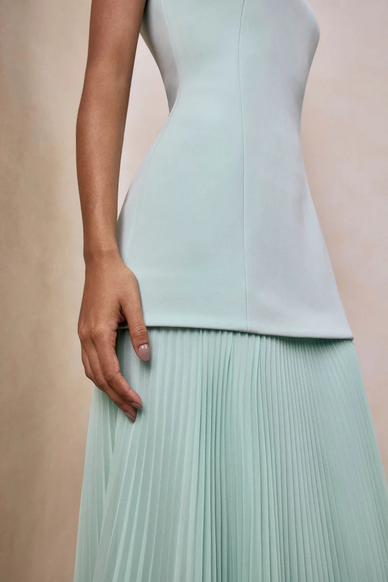 Hadley Boat-Neck Maxi Dress With Drop-Waist