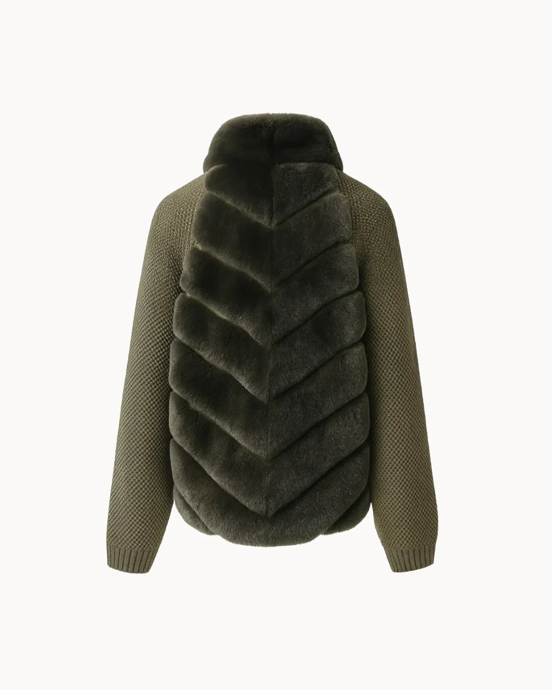 Cenya Fur Jacket - Frosted Greige
