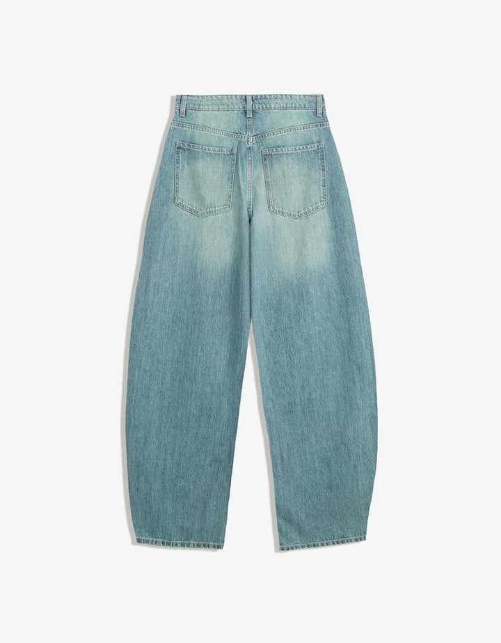 Wide leg barrel jeans