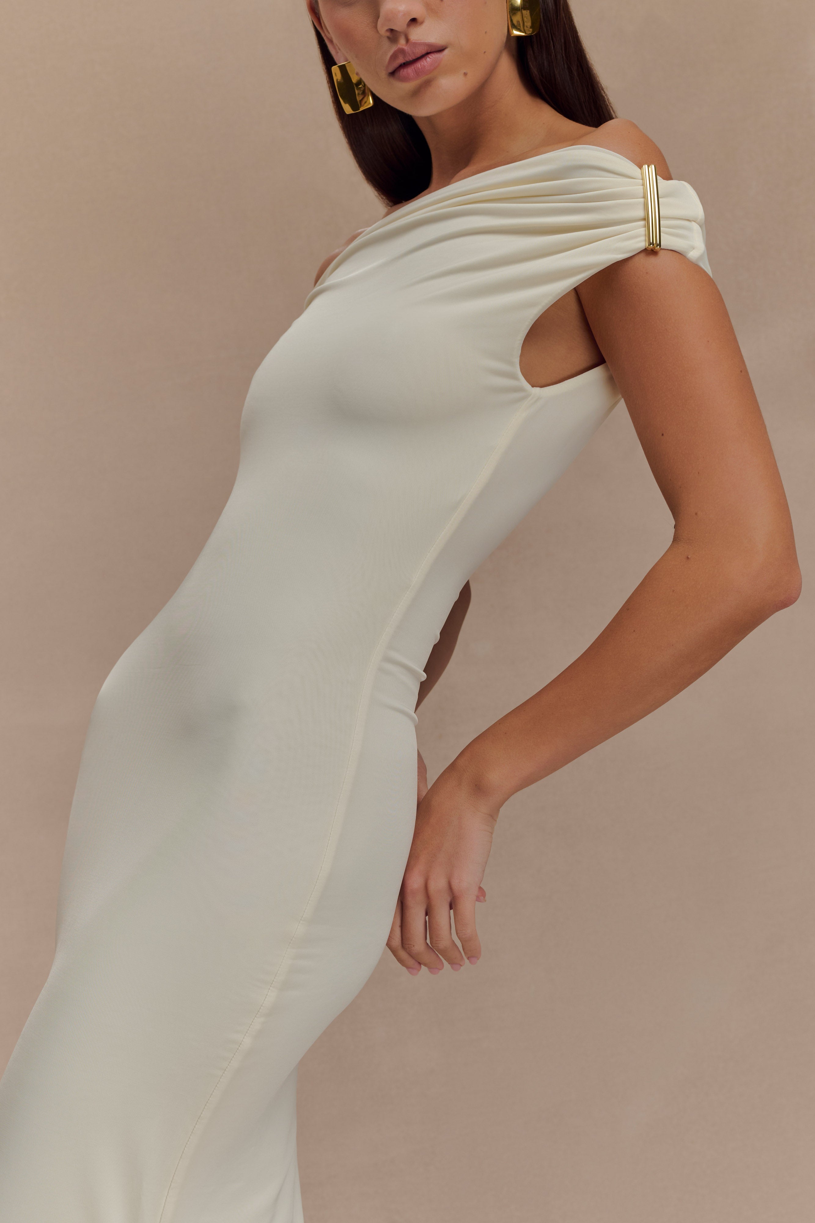 Kinsley Slinky Maxi Dress With Hardware