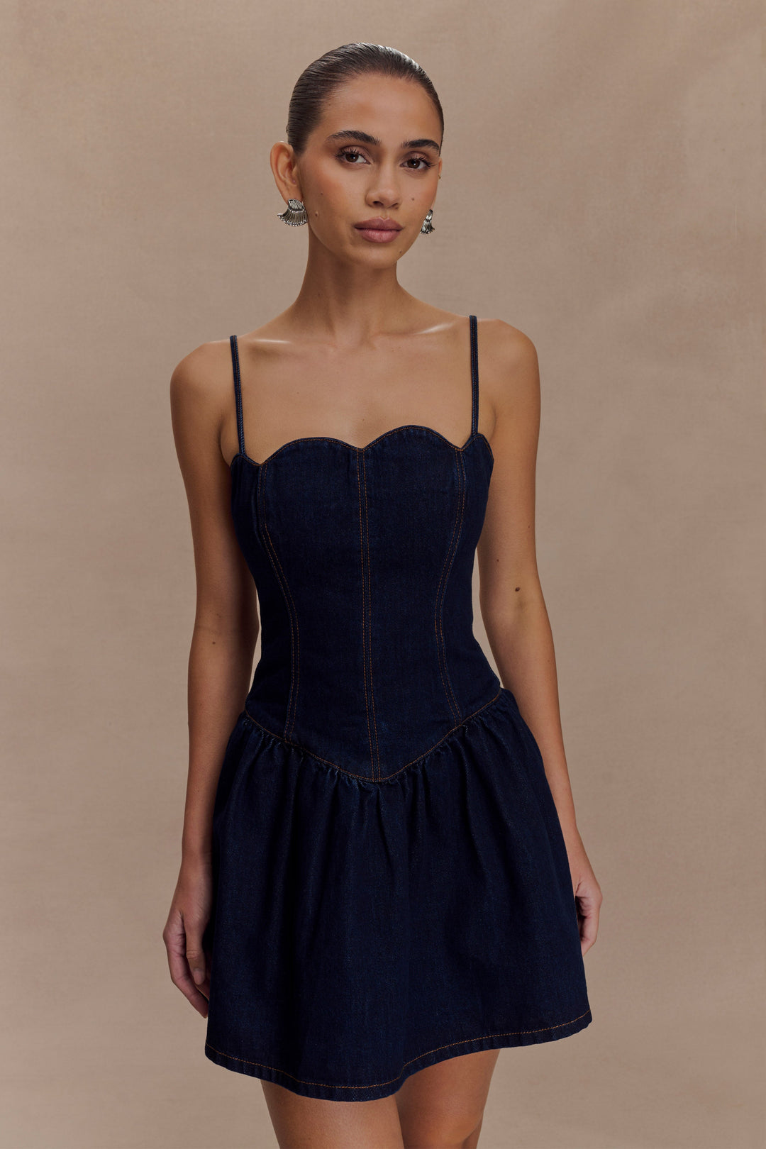 Macie | Denim Mini Dress