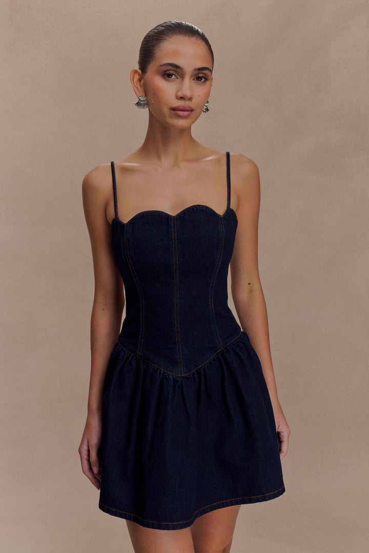 Macie | Denim Mini Dress