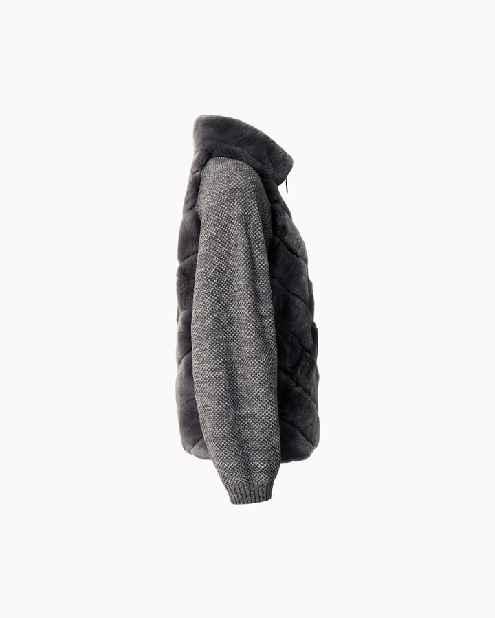 Cenya Fur Jacket - Frosted Greige