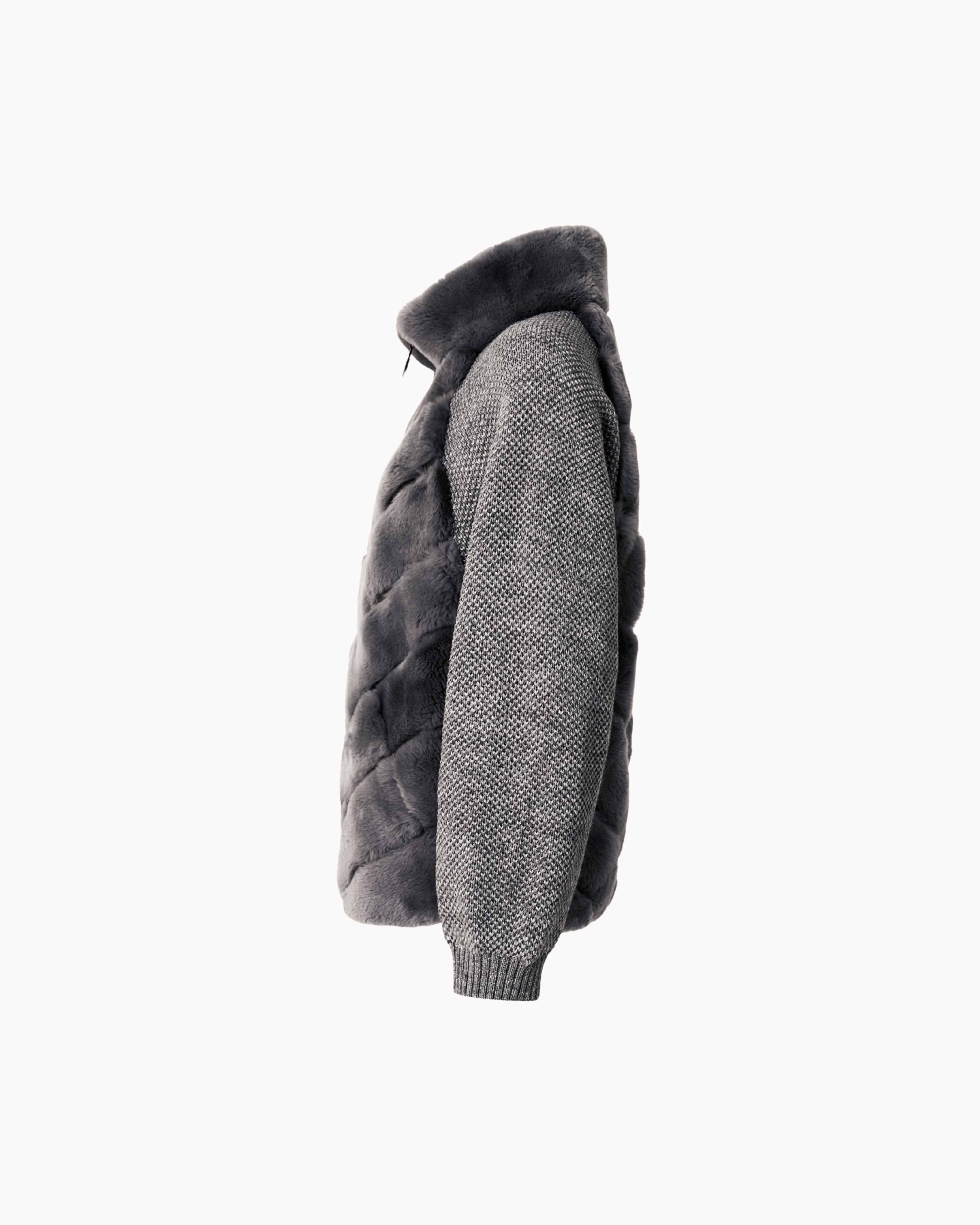 Cenya Fur Jacket - Frosted Greige