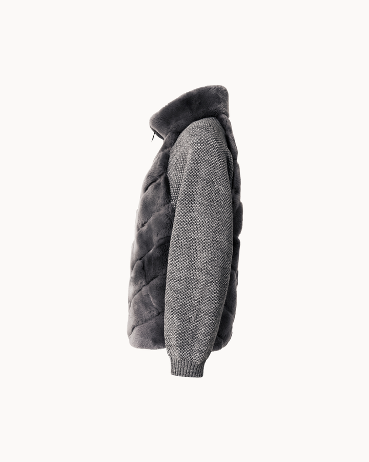 Cenya Fur Jacket - Frosted Greige