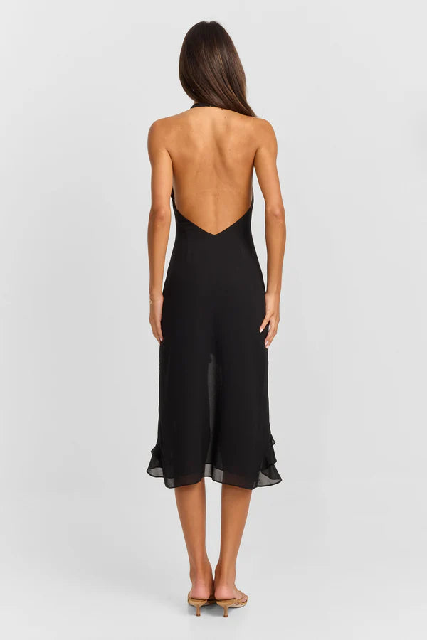 Cora Midi Dress Black