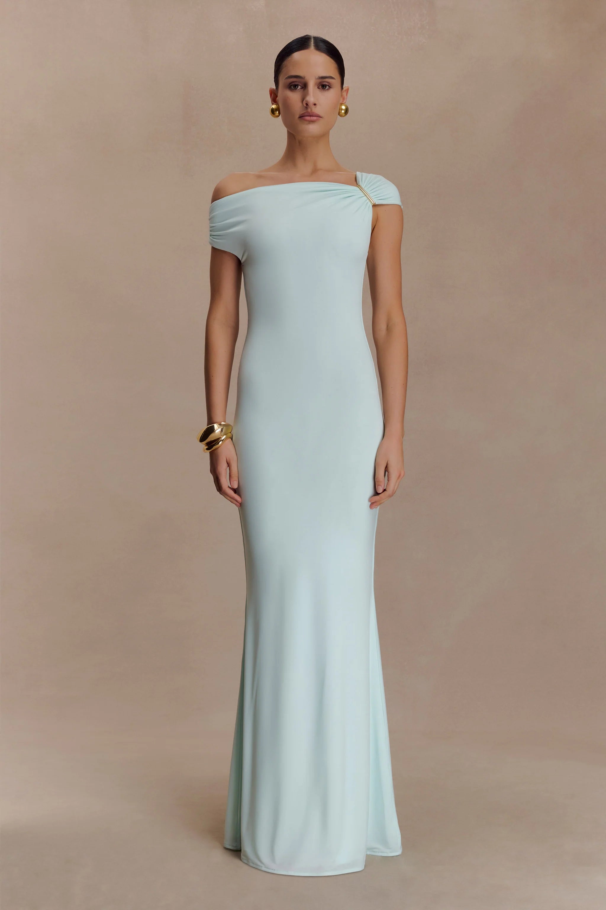 Kinsley Slinky Maxi Dress With Hardware