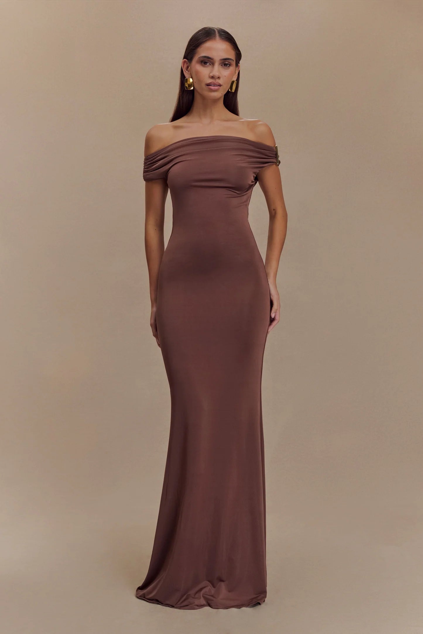 Kinsley Slinky Maxi Dress With Hardware