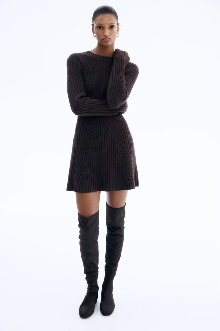 Rib knit Dress