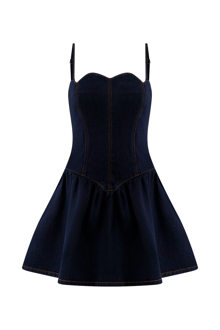 Macie | Denim Mini Dress