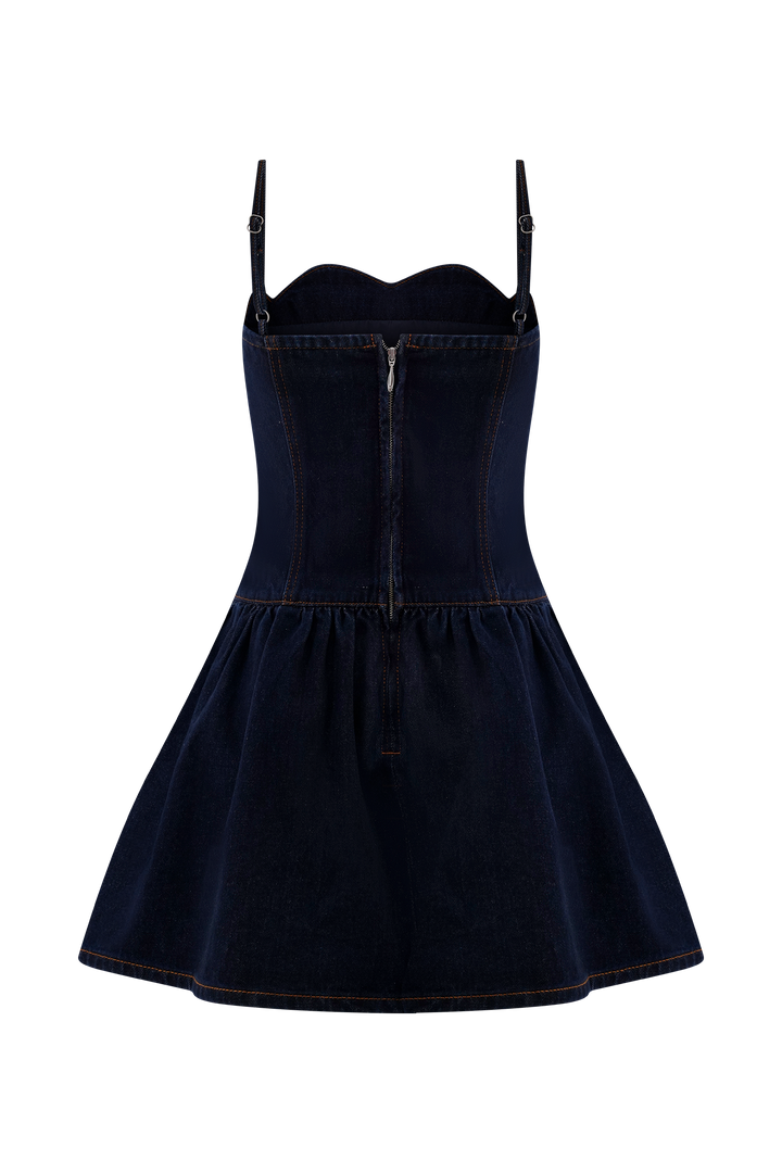 Macie | Denim Mini Dress
