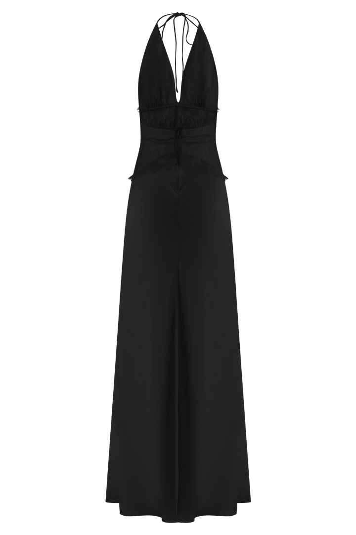 Andrea | Lace Satin Dress