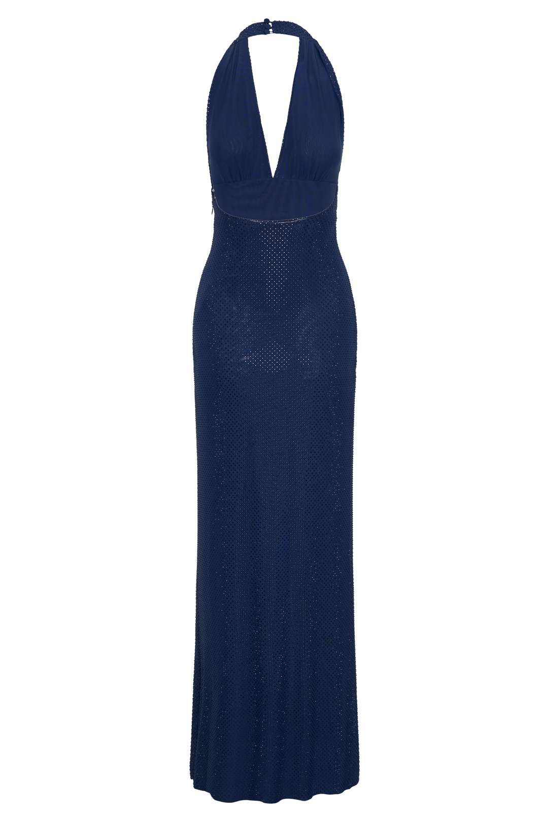 Harriet Halter Neck Diamante Maxi Dress