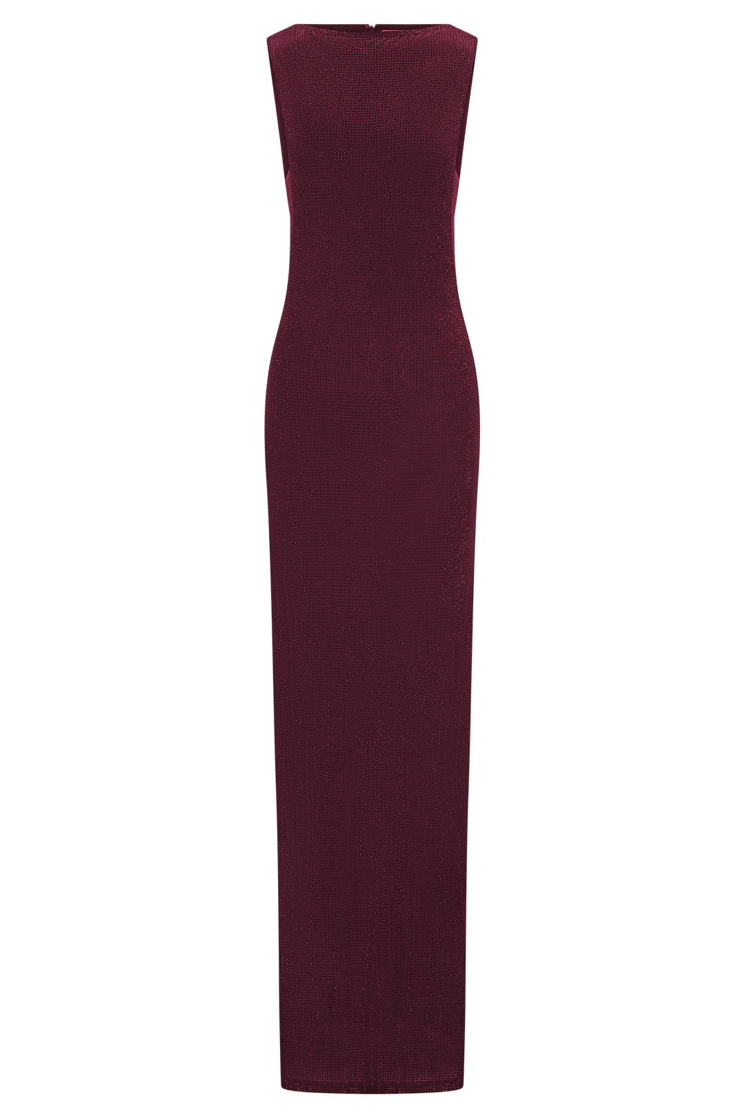 Magnolia Sleeveless Diamante Maxi Dress - Wine
