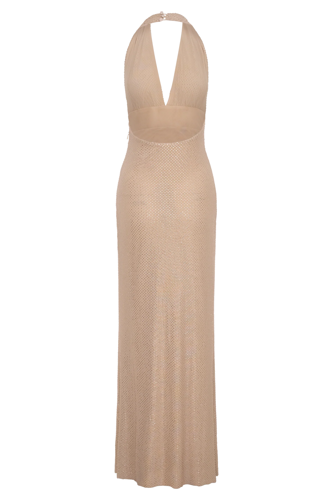 Harriet Halter Neck Diamante Maxi Dress