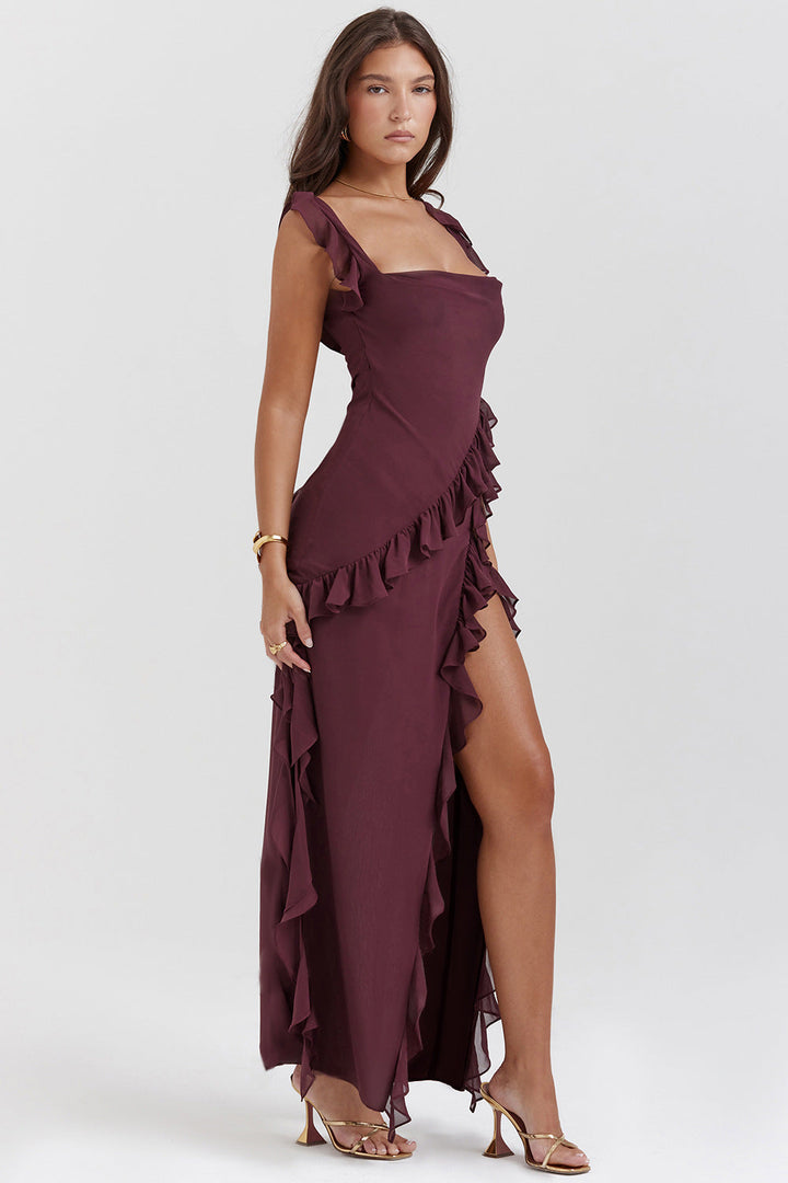AMIRA RUFFLE MAXI DRESS