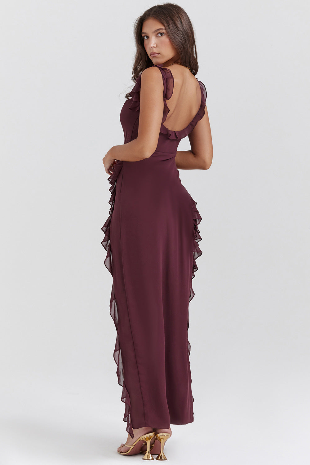AMIRA RUFFLE MAXI DRESS