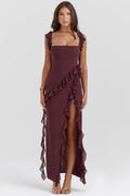 AMIRA RUFFLE MAXI DRESS
