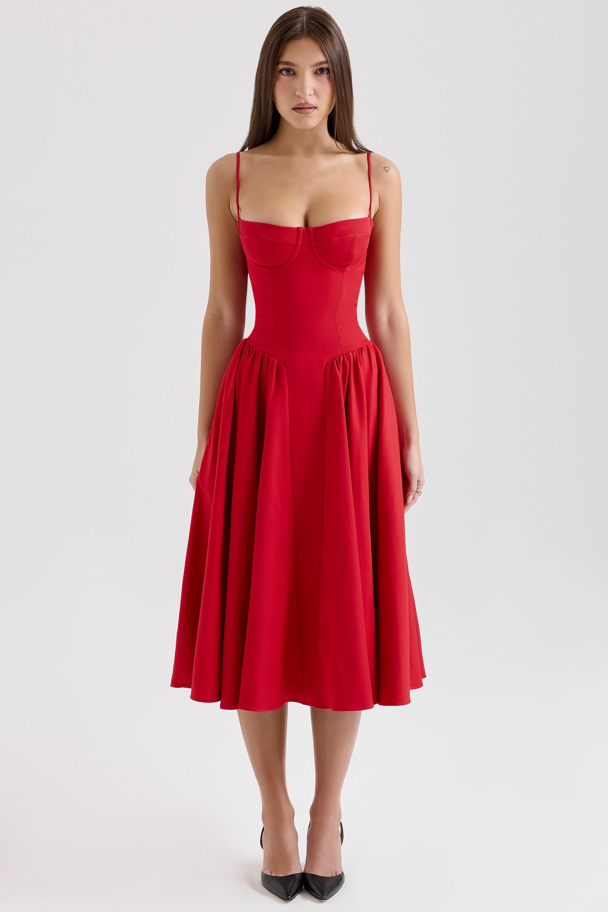 Arianna Corset Summer Midi Dress