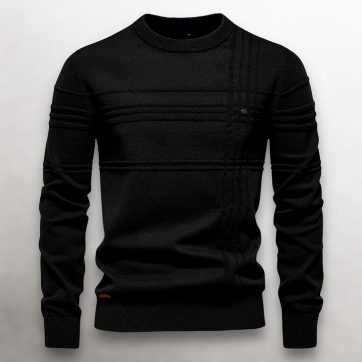 Sullivan Grid-Knit Cotton Sweater