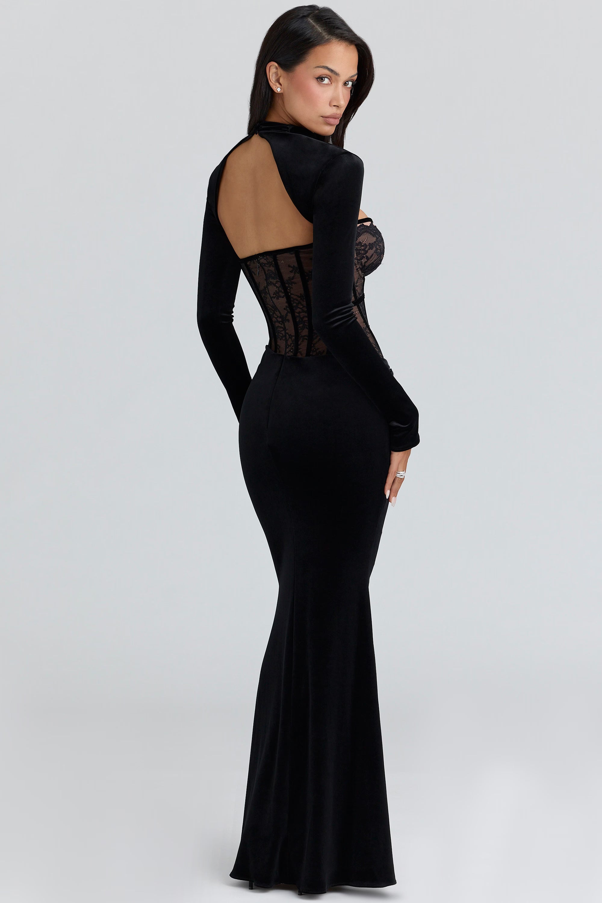 Noir Lace Maxi Set