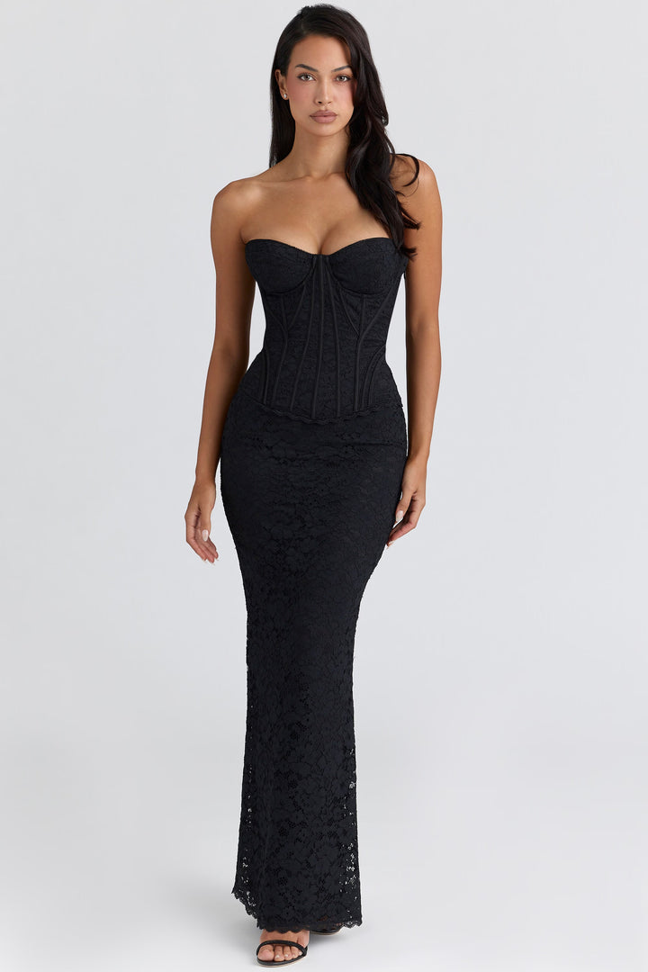 Elara Corset Maxi Dress