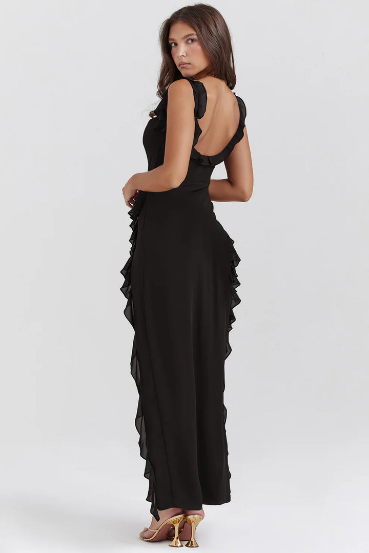 AMIRA RUFFLE MAXI DRESS