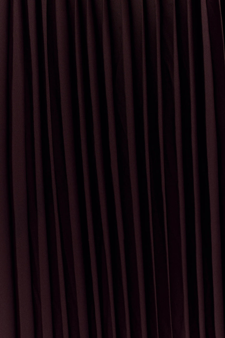 Stacie Pleated Halter Maxi Dress