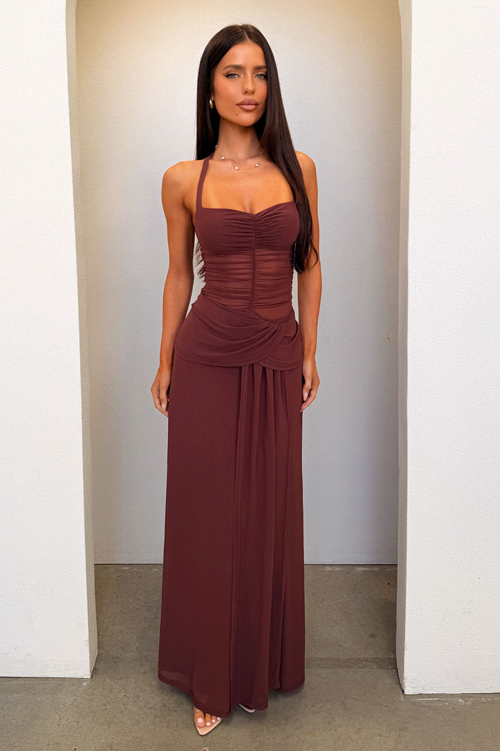 Gabrielle Mesh Maxi Dress