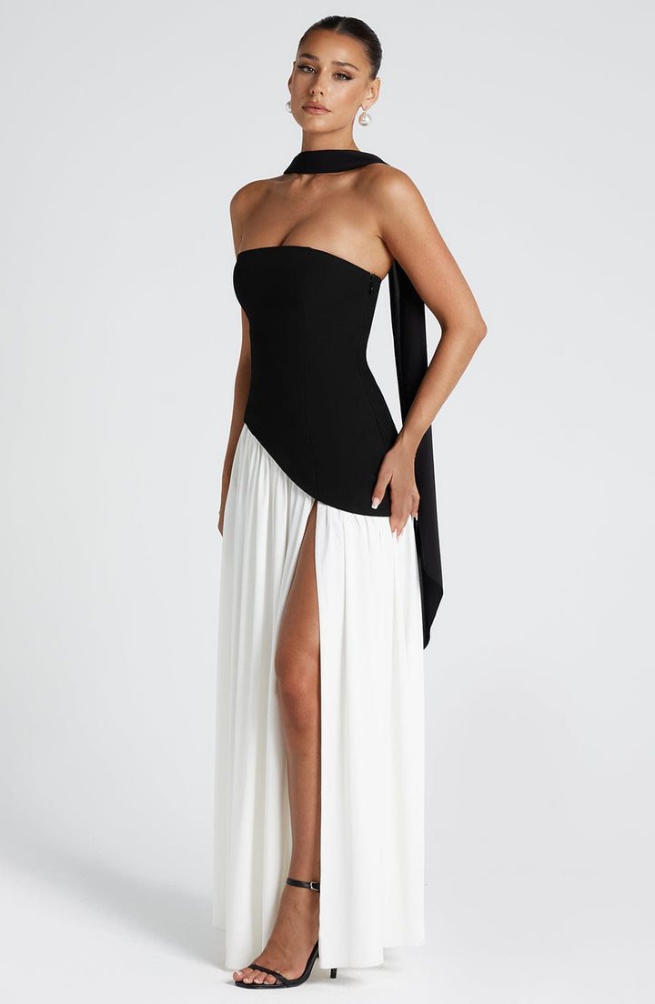 Vivian | Twilight Bloom Maxi Dress