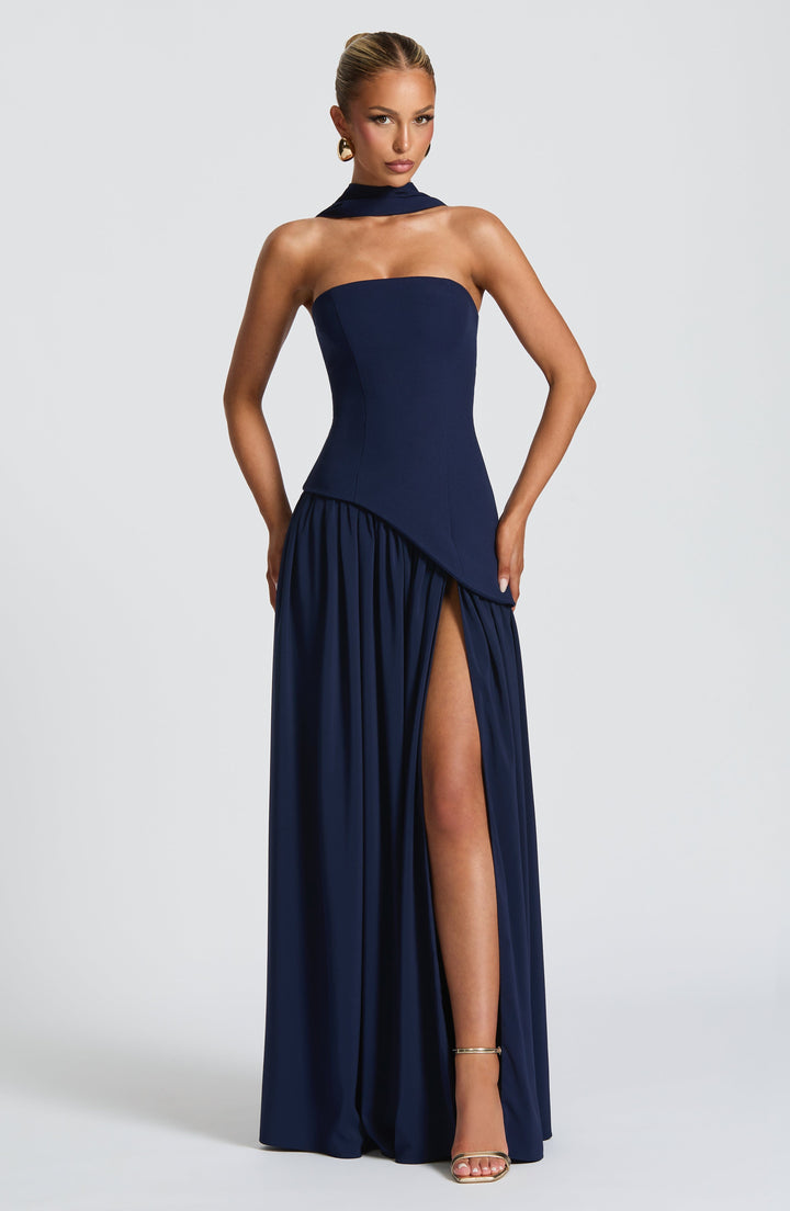 Vivian | Twilight Bloom Maxi Dress