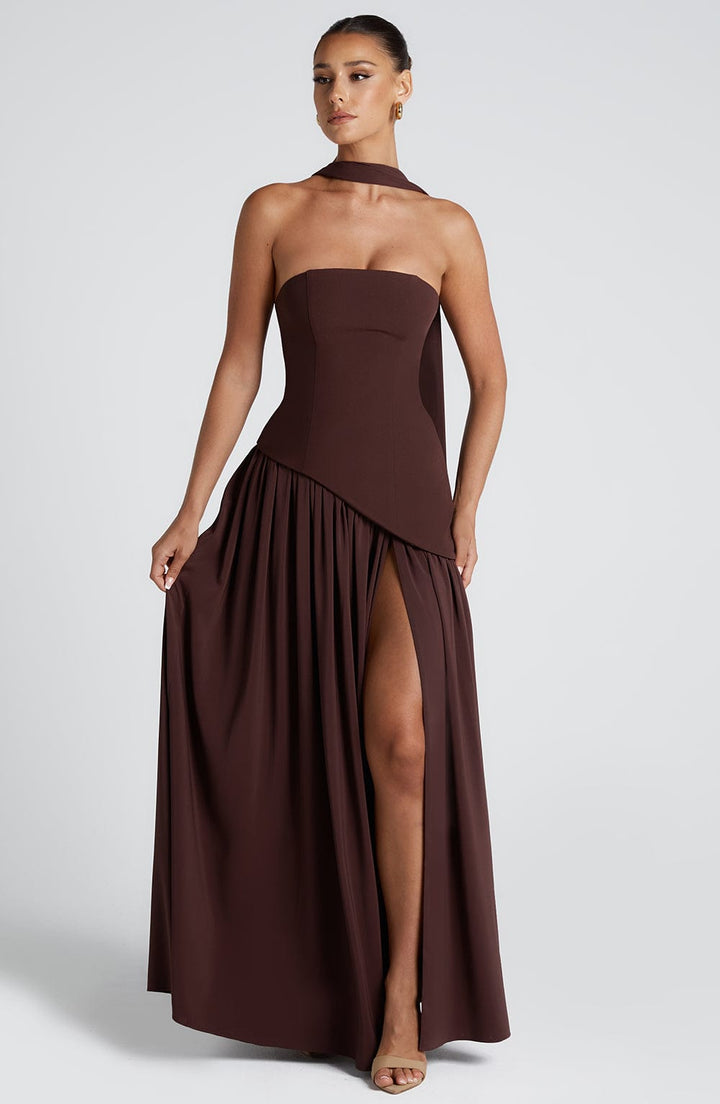 Vivian | Twilight Bloom Maxi Dress