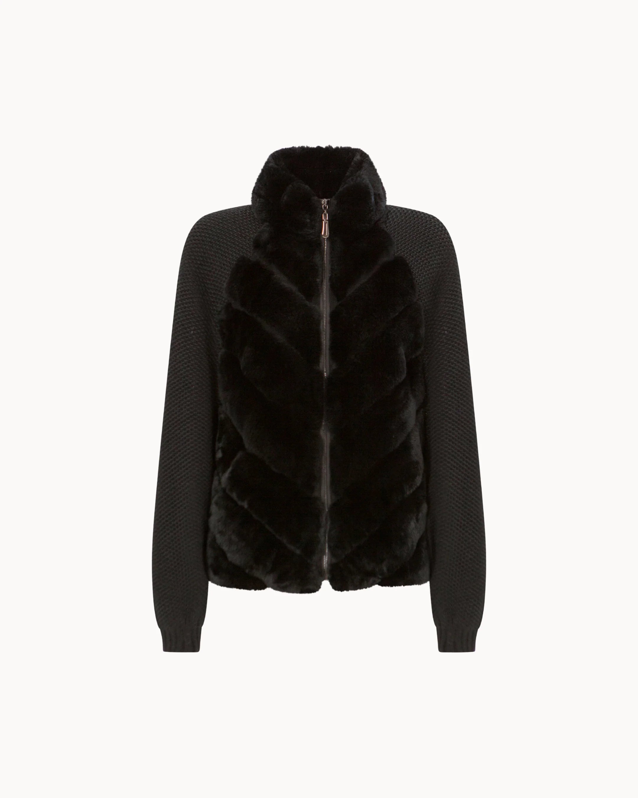 Cenya Fur Jacket - Frosted Greige