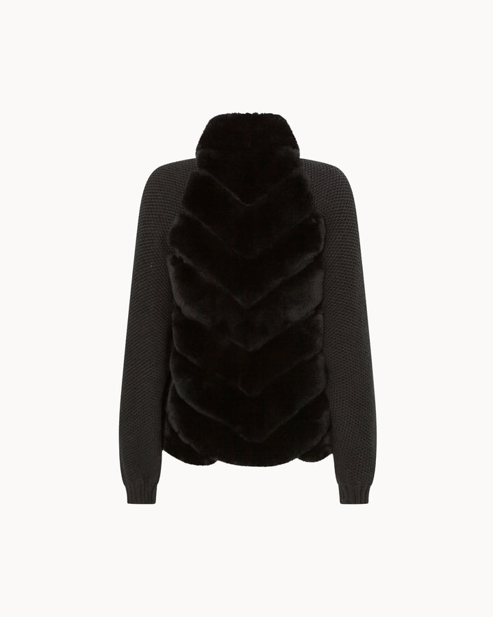 Cenya Fur Jacket - Frosted Greige