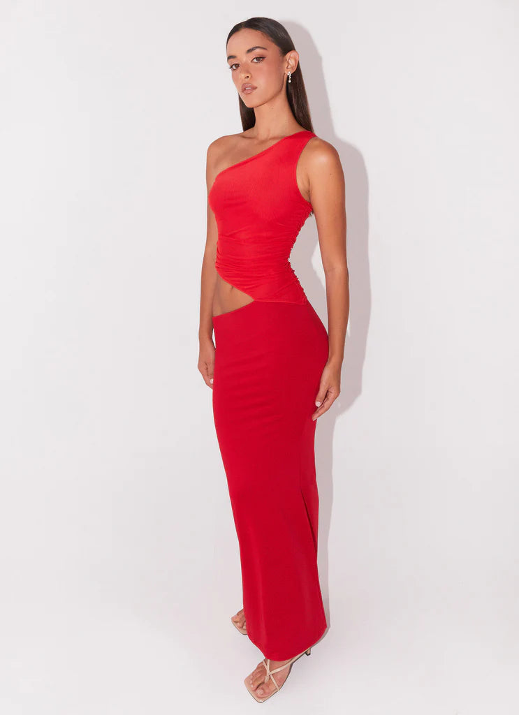 Seranella One Shoulder Maxi Dress