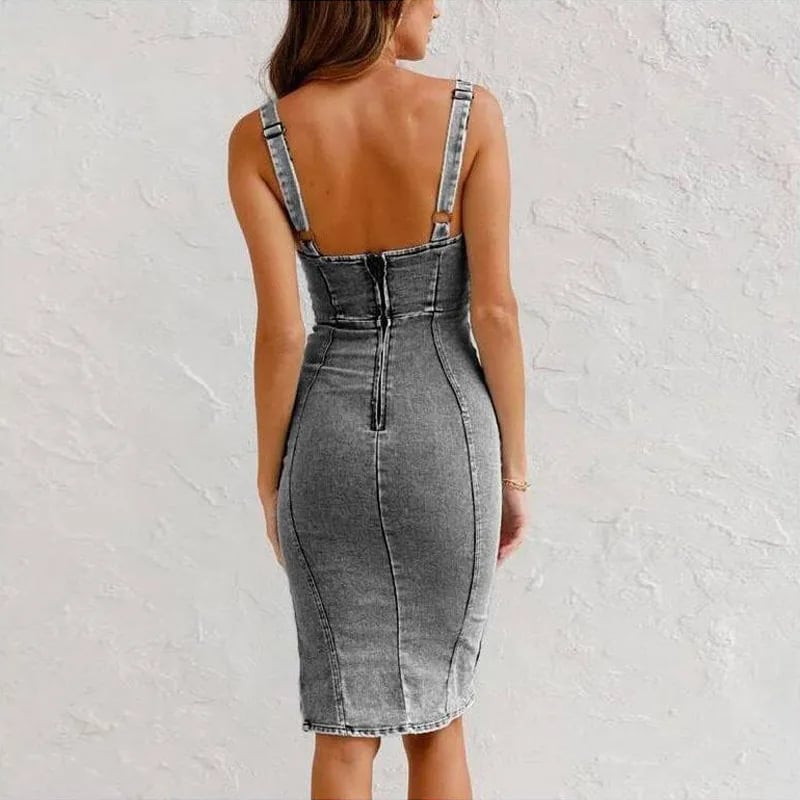DENIM CAMI DRESS