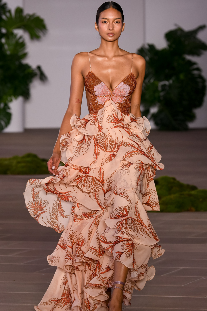 SUNSET BUTTERFLY MAXI DRESS