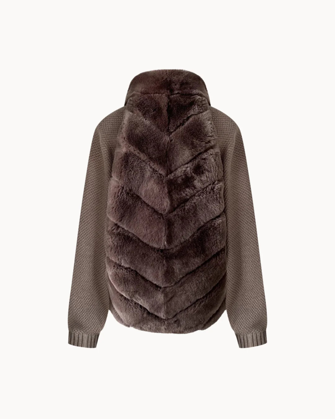 Cenya Fur Jacket - Frosted Greige