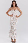 Venara Floral Embroidered Maxi Dress